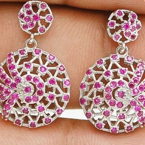 2 carat Ruby Earrings